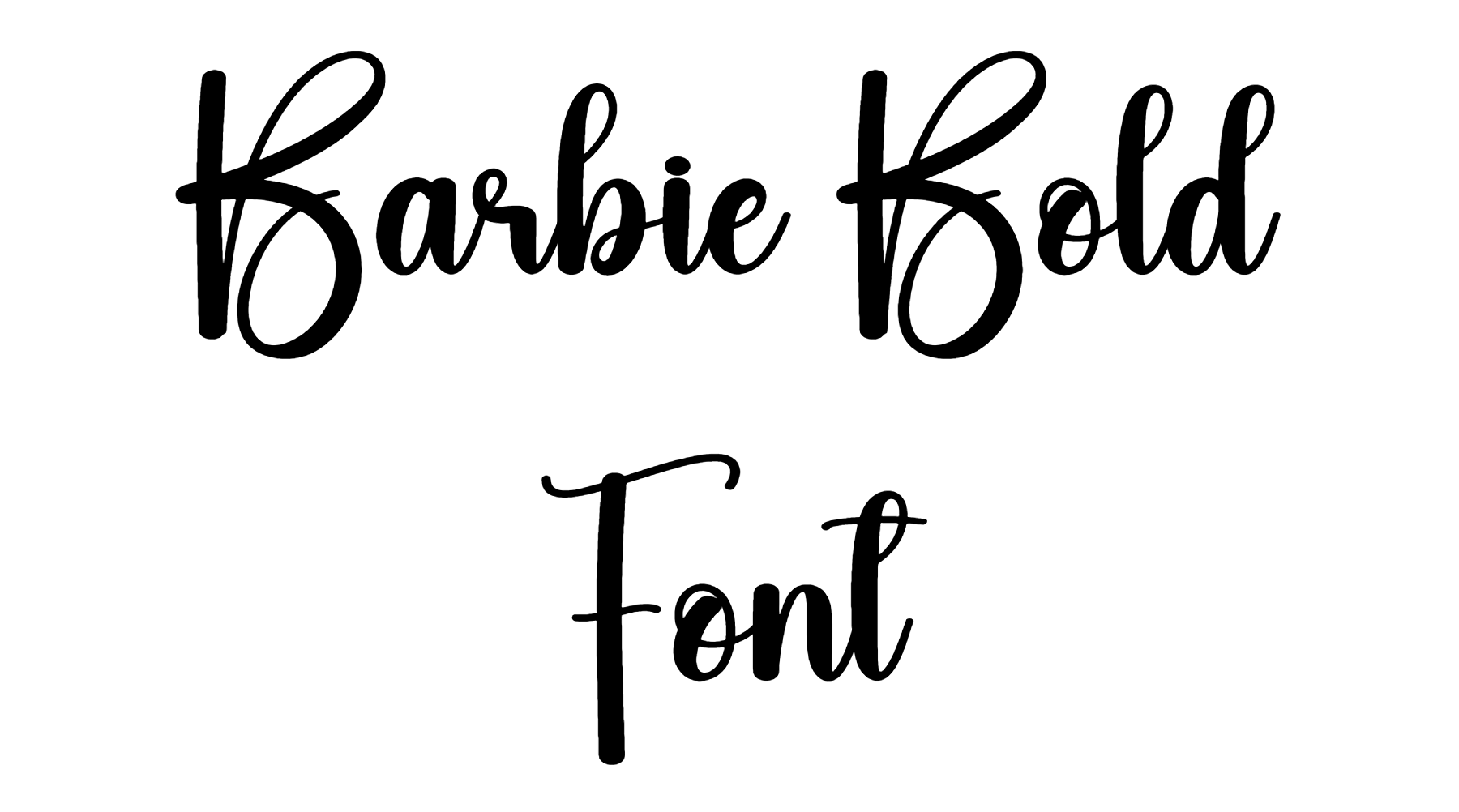 Barbie Bold Font Download