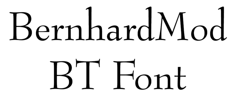 BernhardMod BT Font Download