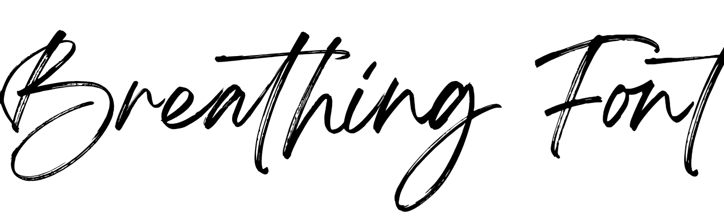 Breathing Font Download