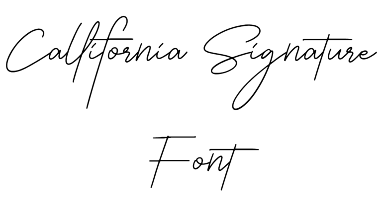 Callifornia Signature Font Download