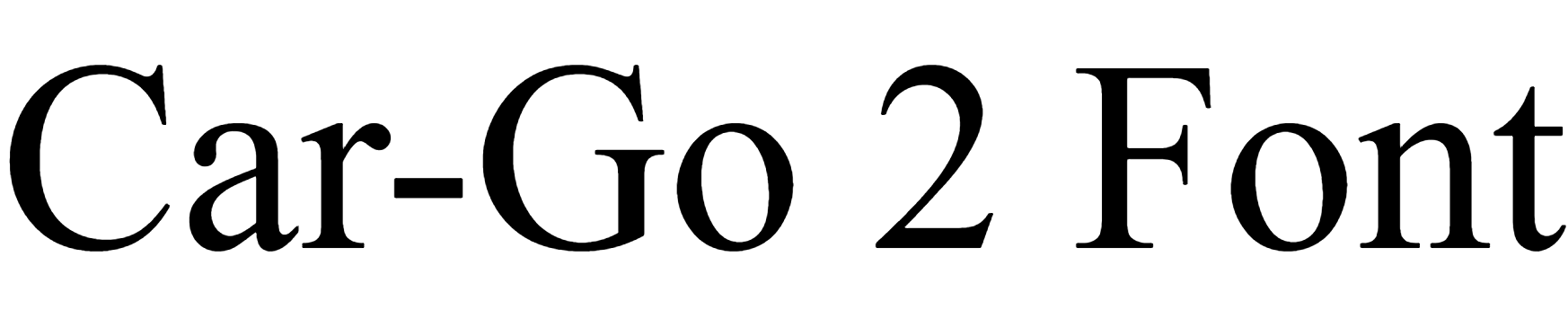 Car-Go 2 Font Download