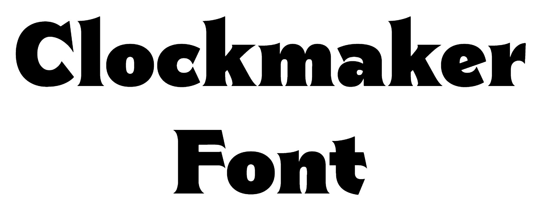 Clockmaker Font Download