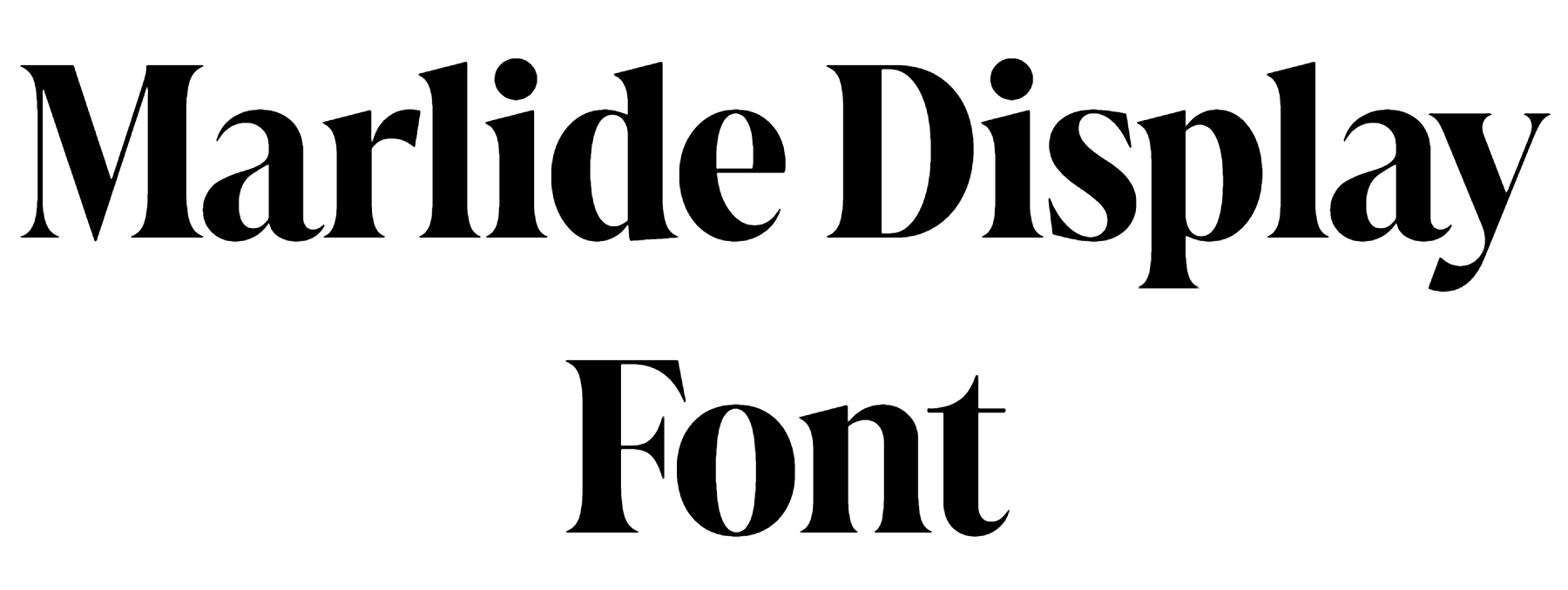 Marlide Display Font free Download