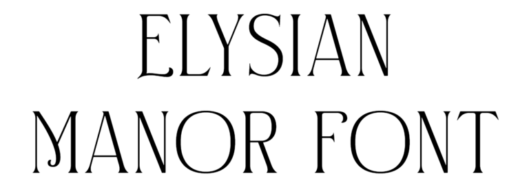 Elysian Manor Font Download