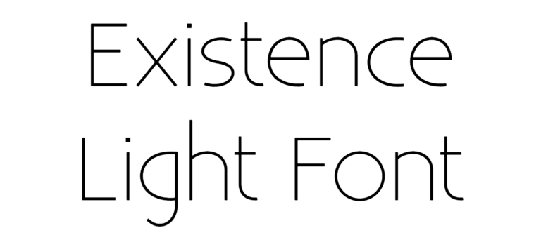 Existence Light Font preview