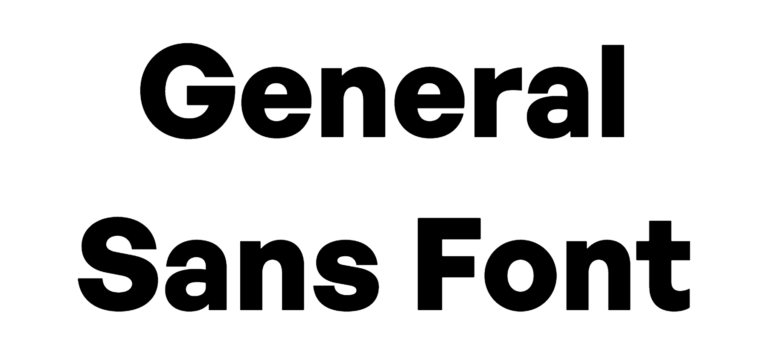 General Sans Font Download