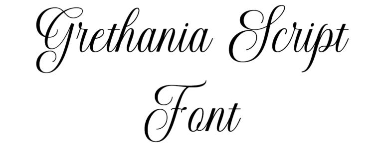 Grethania Script Font Download