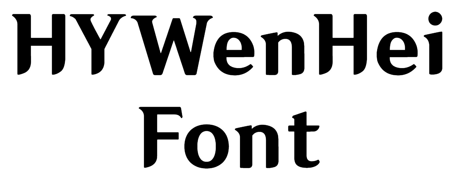 HYWenHei Font Download