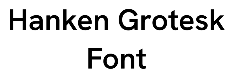 Hanken Grotesk Font Download