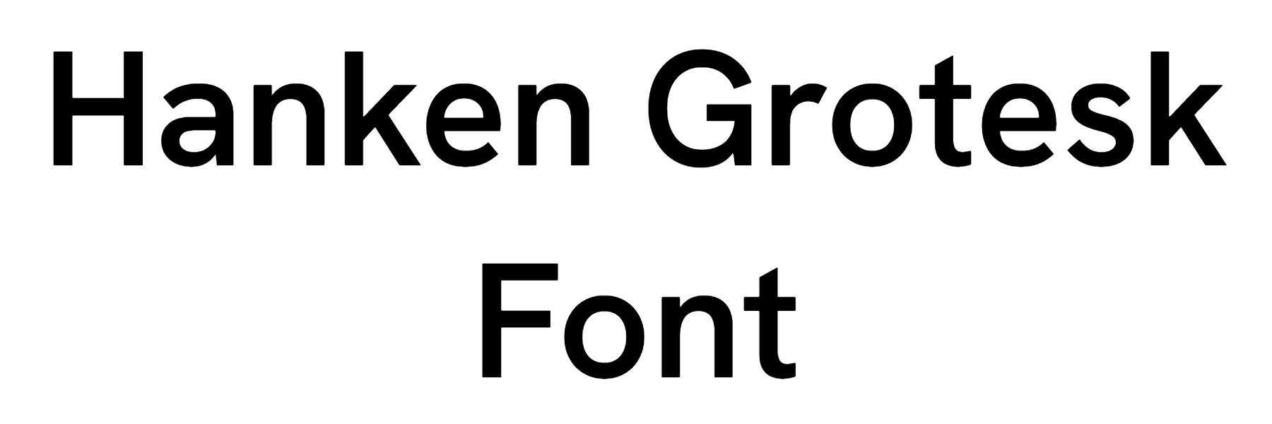 Hanken Grotesk Font Download