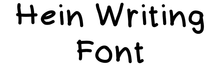 Hein Writing Font Download