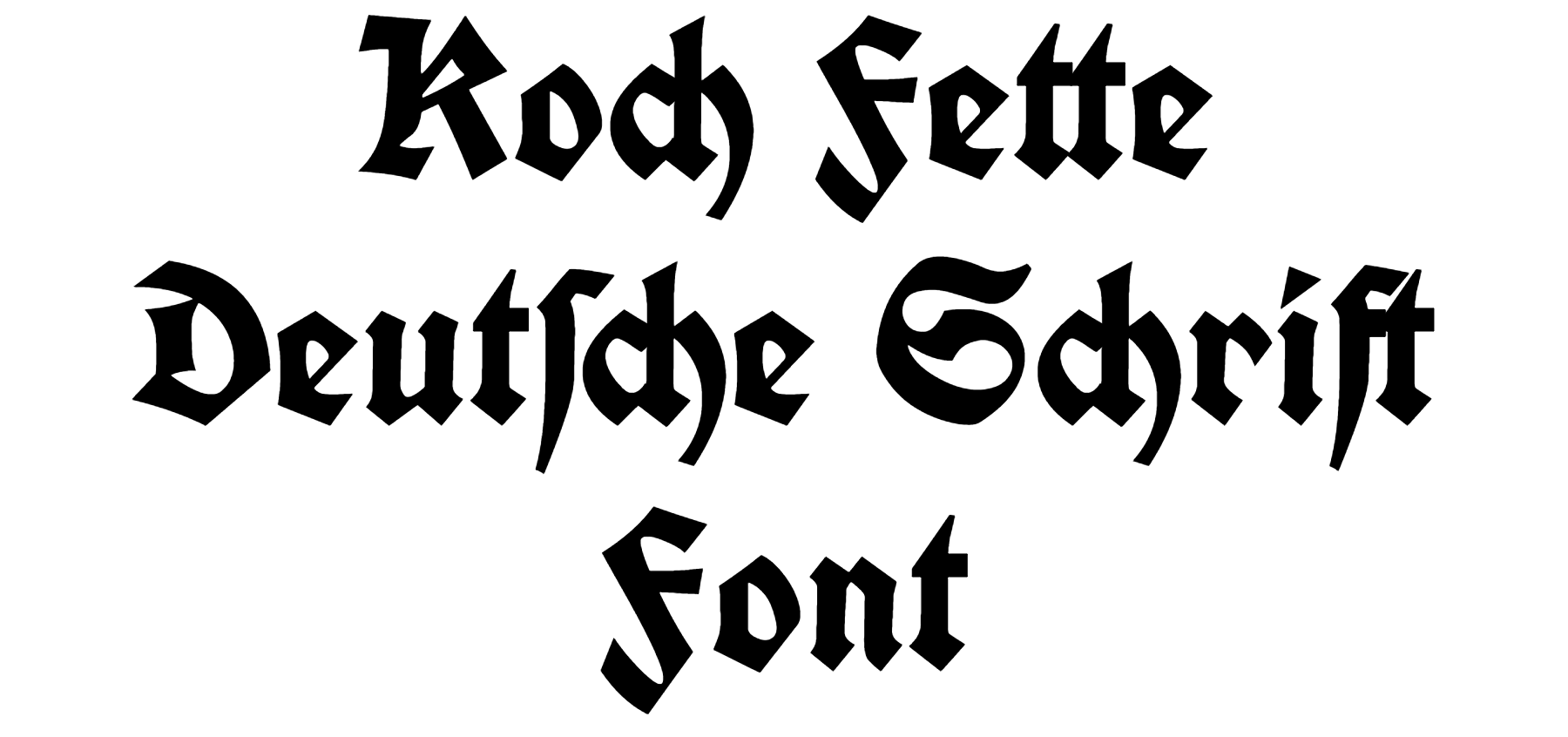 Koch Fette Deutsche Schrift Font Download