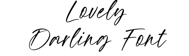 Lovely Darling Font Download