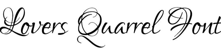 Lovers Quarrel Font Download