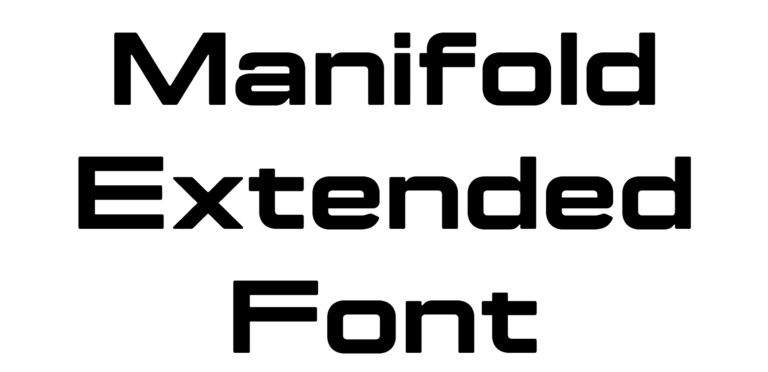 Manifold Extended Font Download