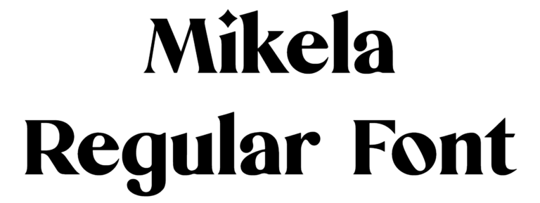 Mikela Regular Font Download
