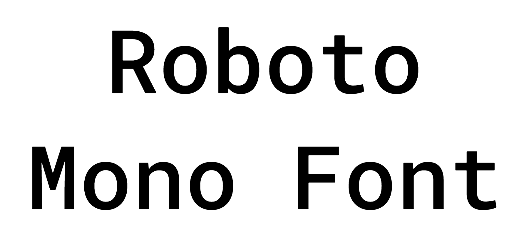 Roboto Mono Font Download