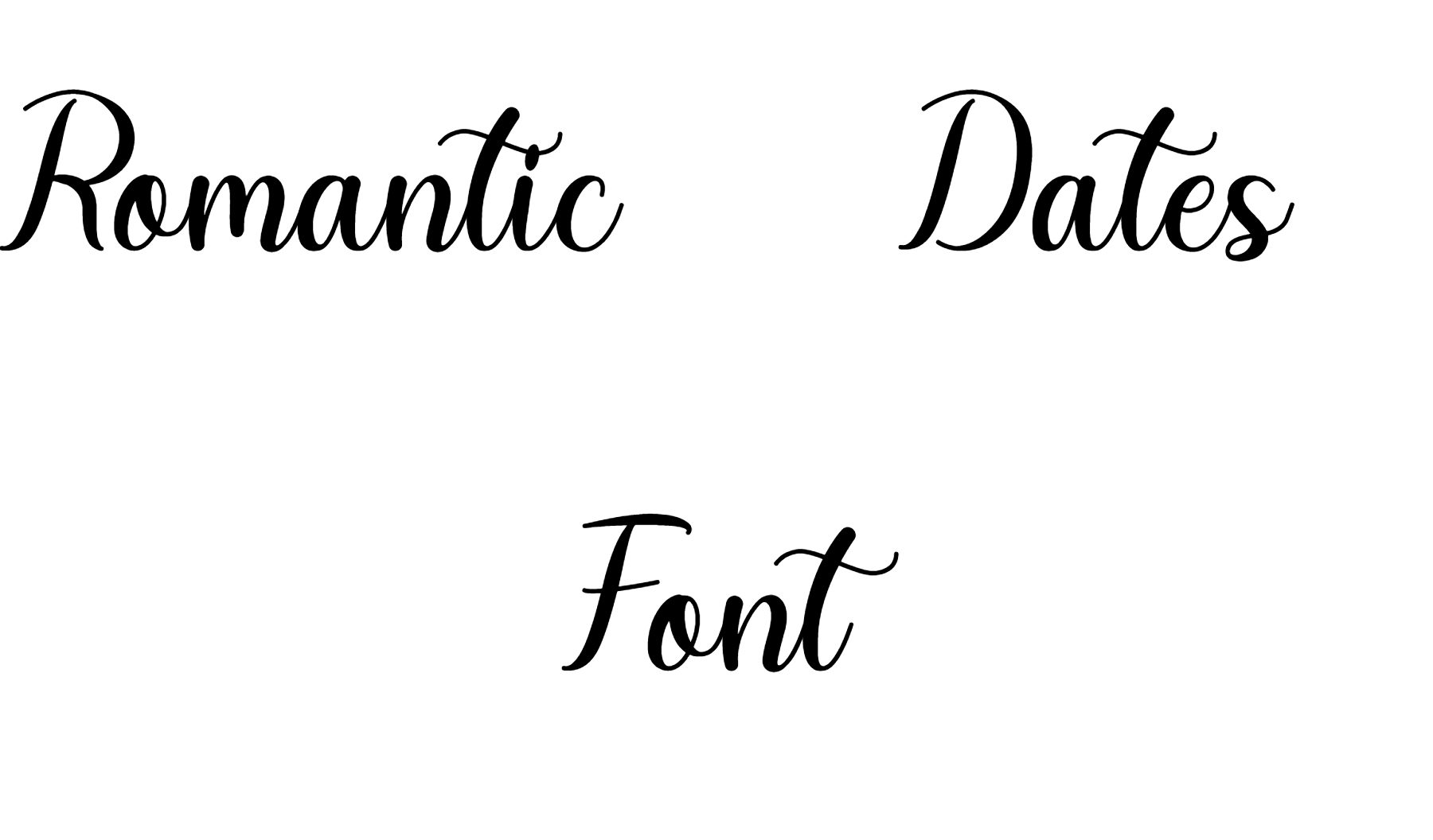 Romantic Dates Font Download