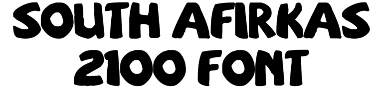 South Afirkas 2100 Font Download