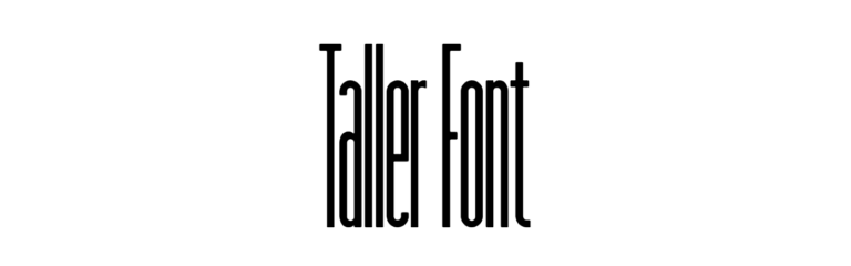 Taller Font Download