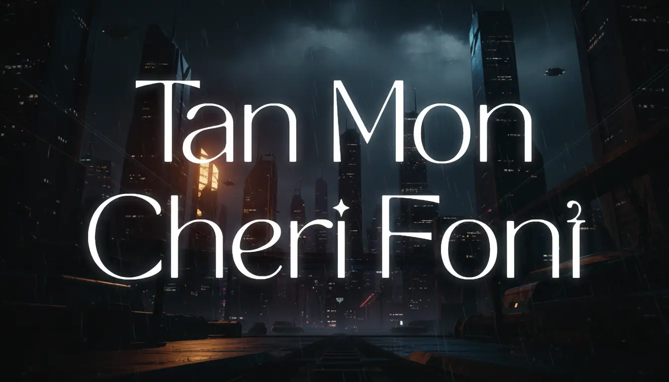 Tan Mon Cheri Font