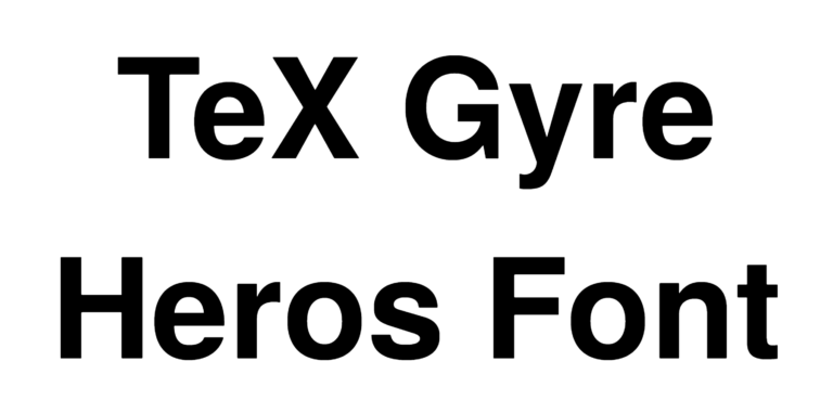 TeX Gyre Heros Font Download