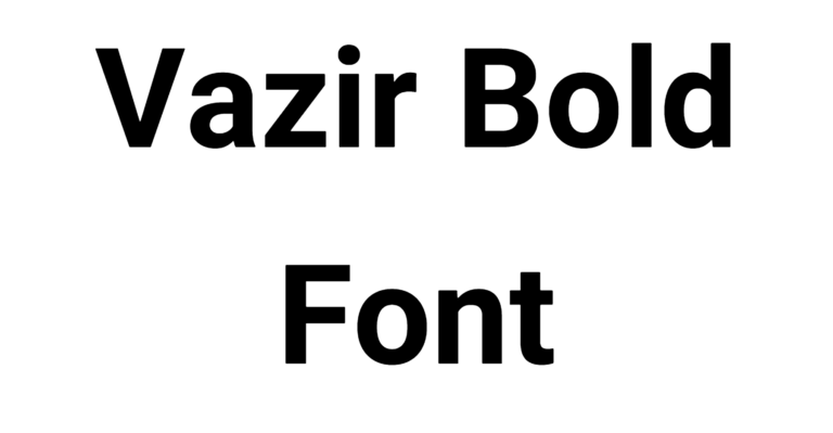 Vazir Bold Font Download