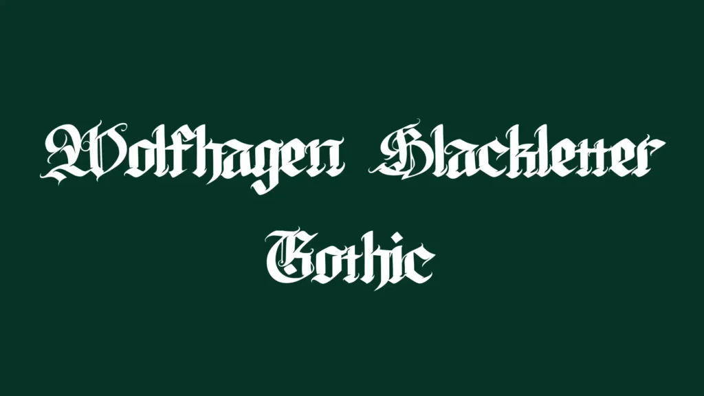 Wolfhagen Blackletter Gothic