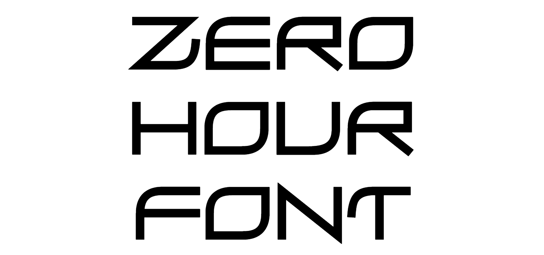 Zero Hour Font Download