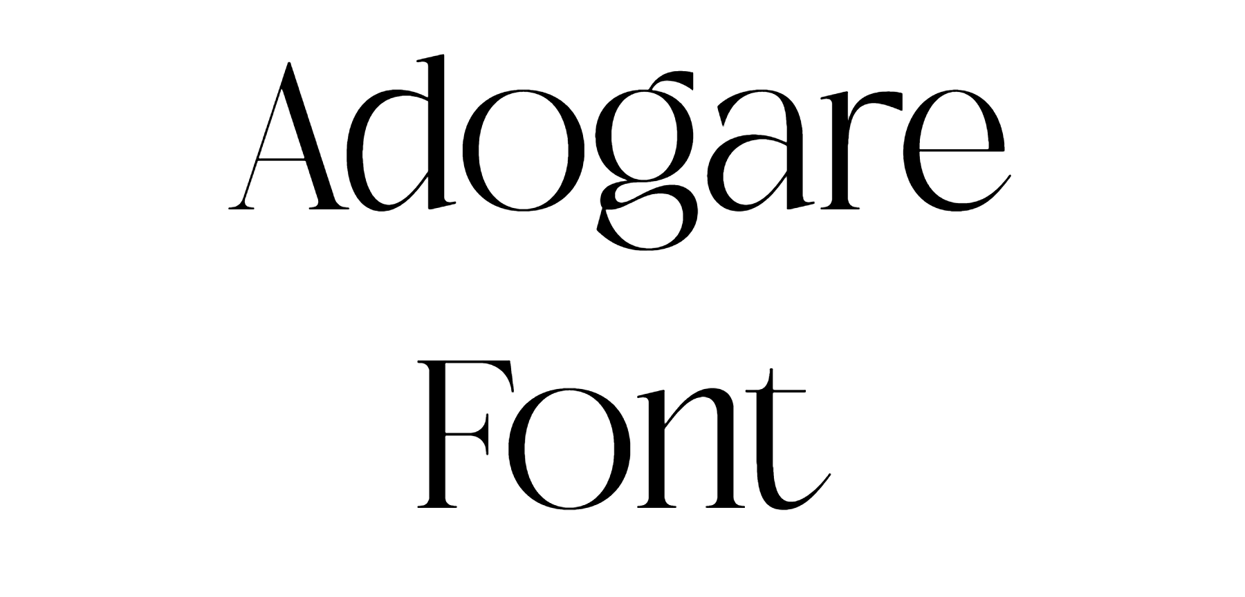 Adogare Font Download