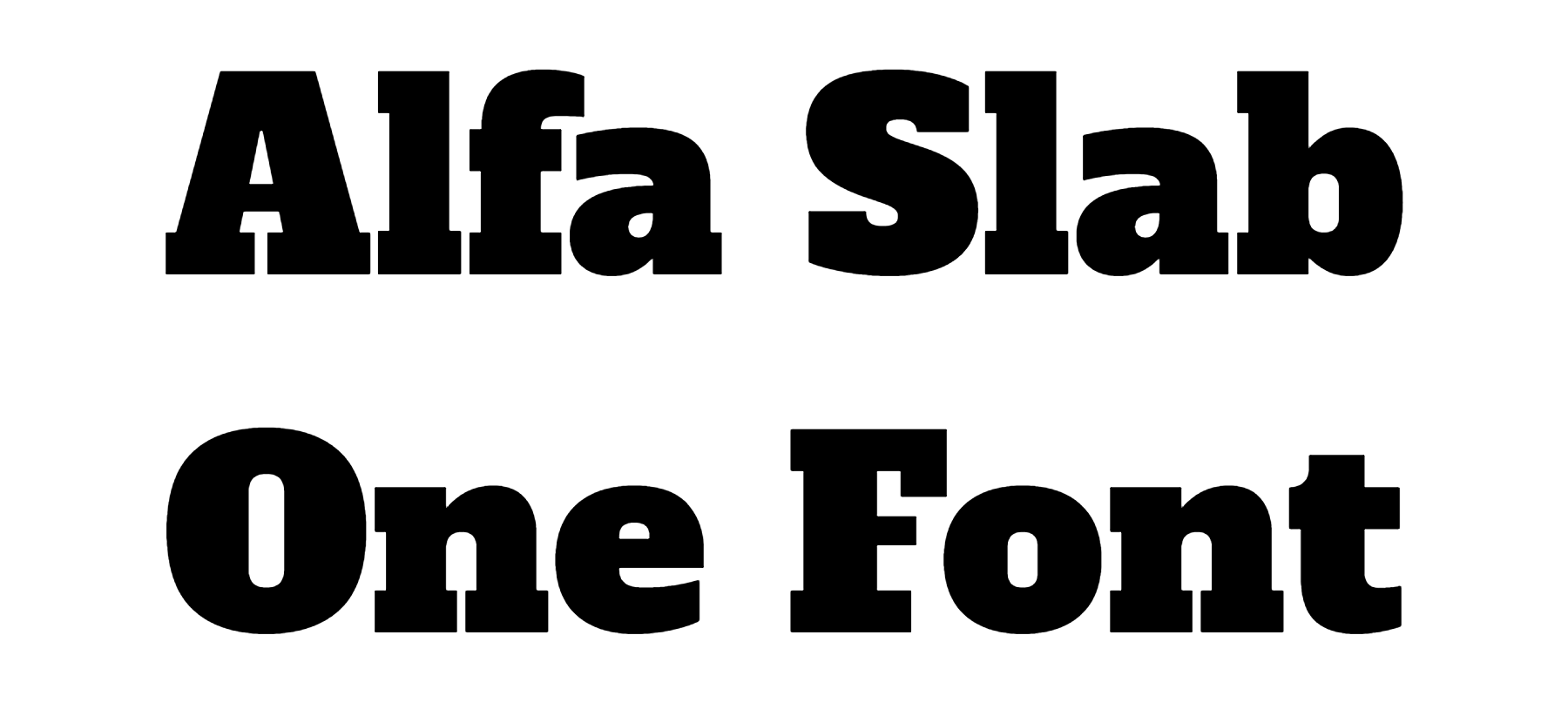 Alfa Slab One Font free Download
