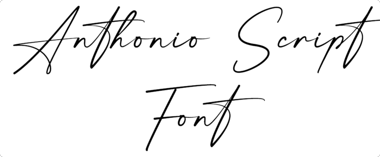 Anthonio Script Font Download