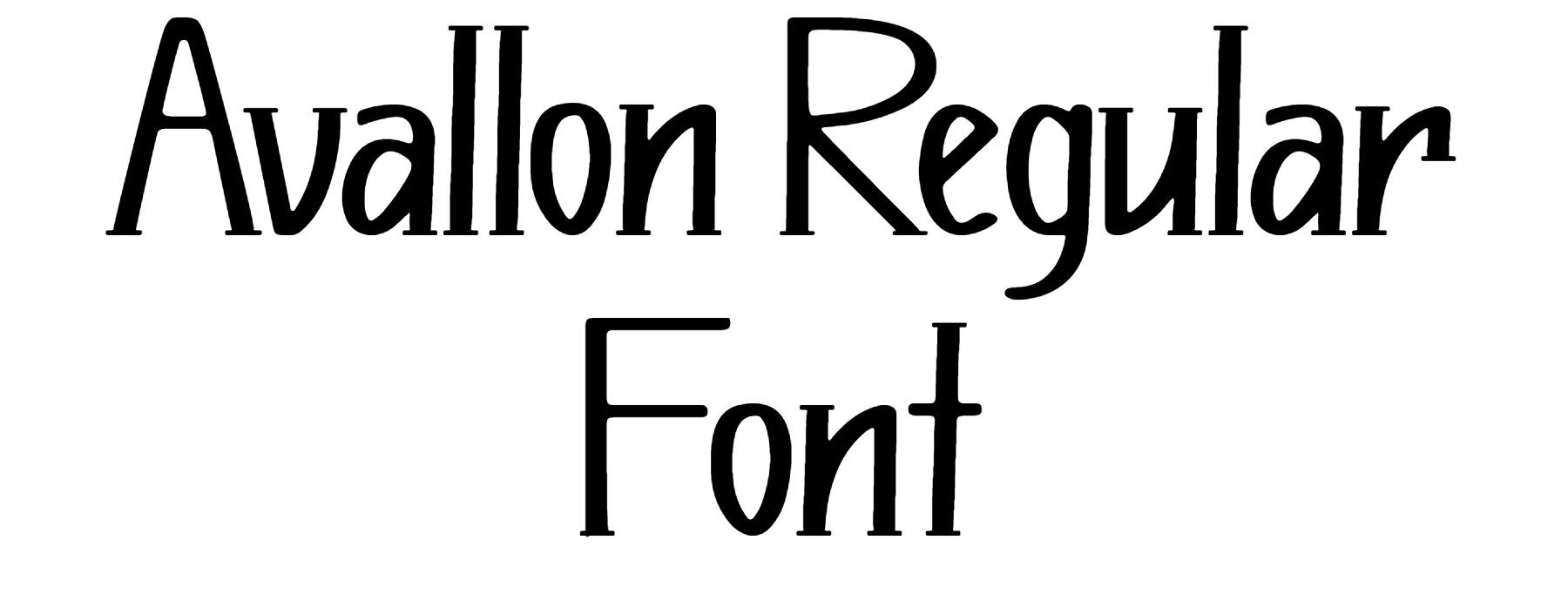 Avallon Regular Font Download
