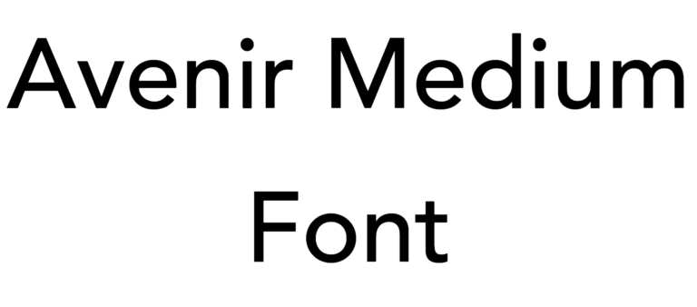 Avenir Medium Font Download