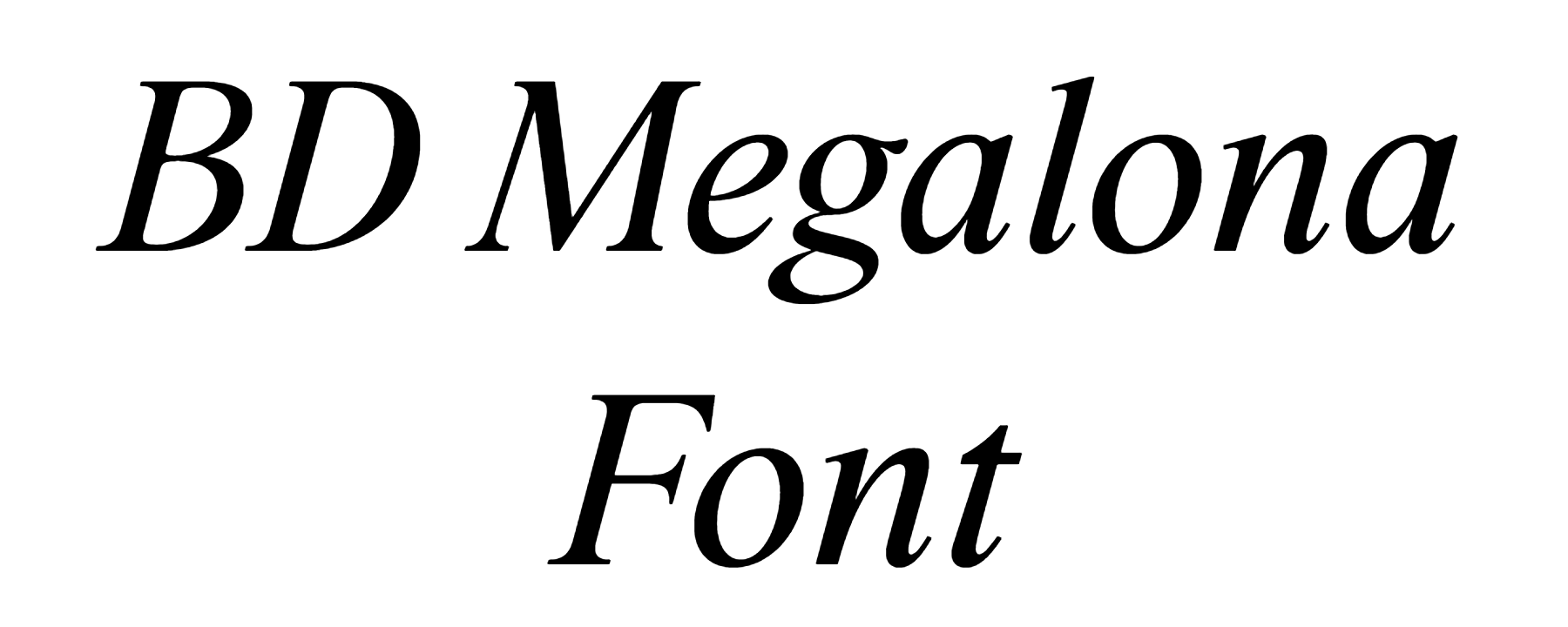 BD Megalona Font Download