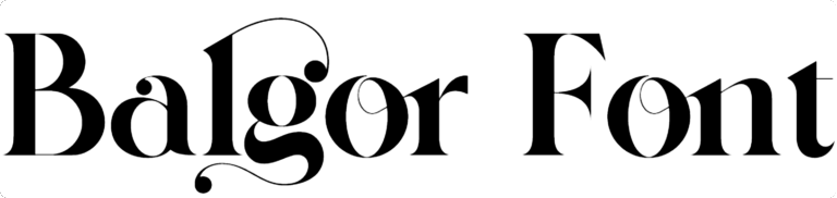 Balgor Font Download