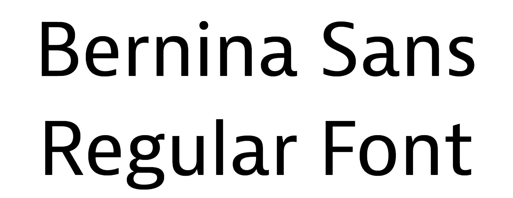 Bernina Sans Regular Font Download