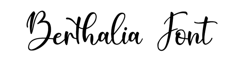 Berthalia Font Download