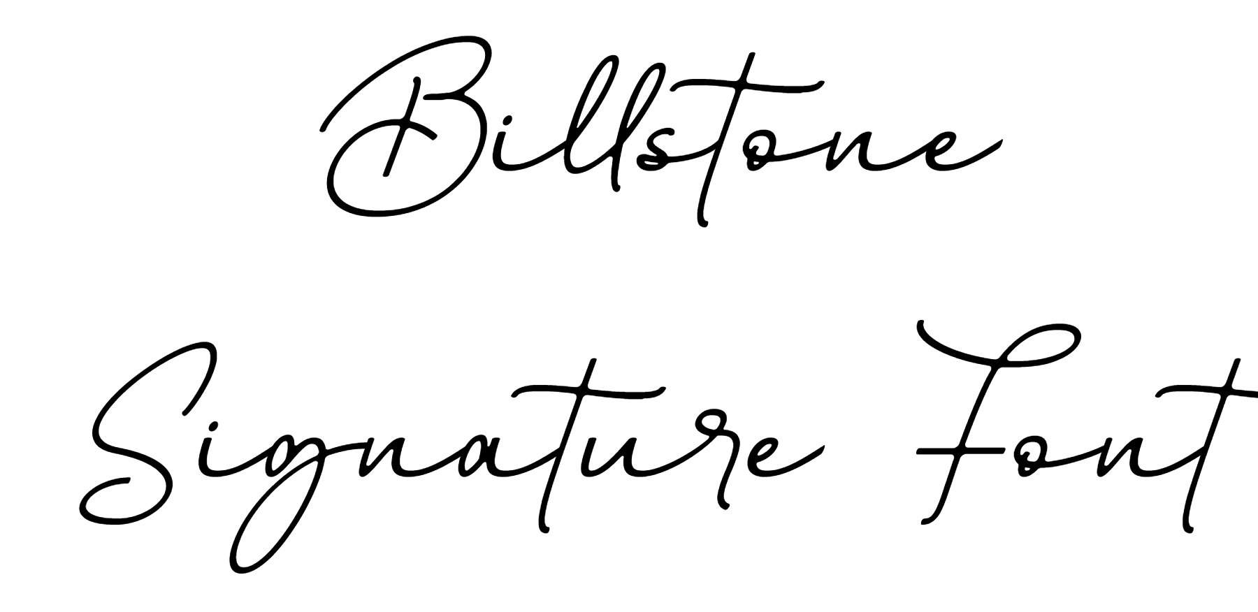 Billstone Signature Font Download