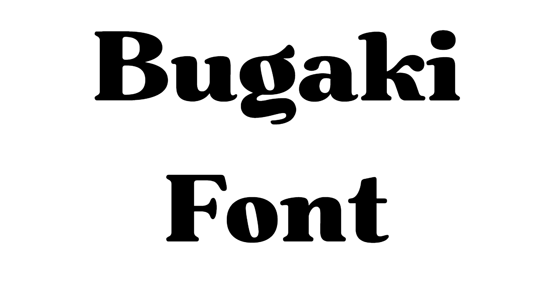 Bugaki Font font preview
