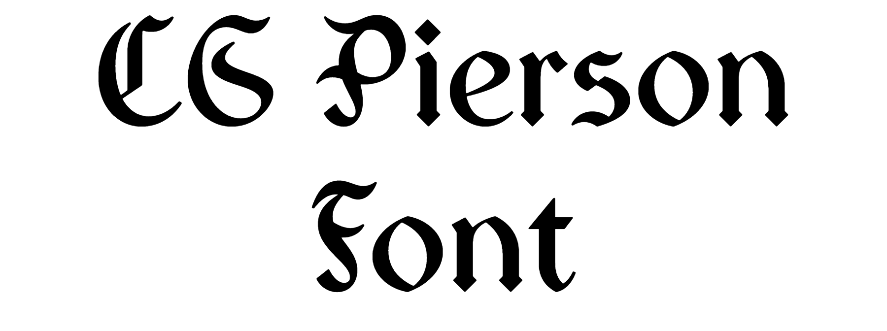 CS Pierson Font Download