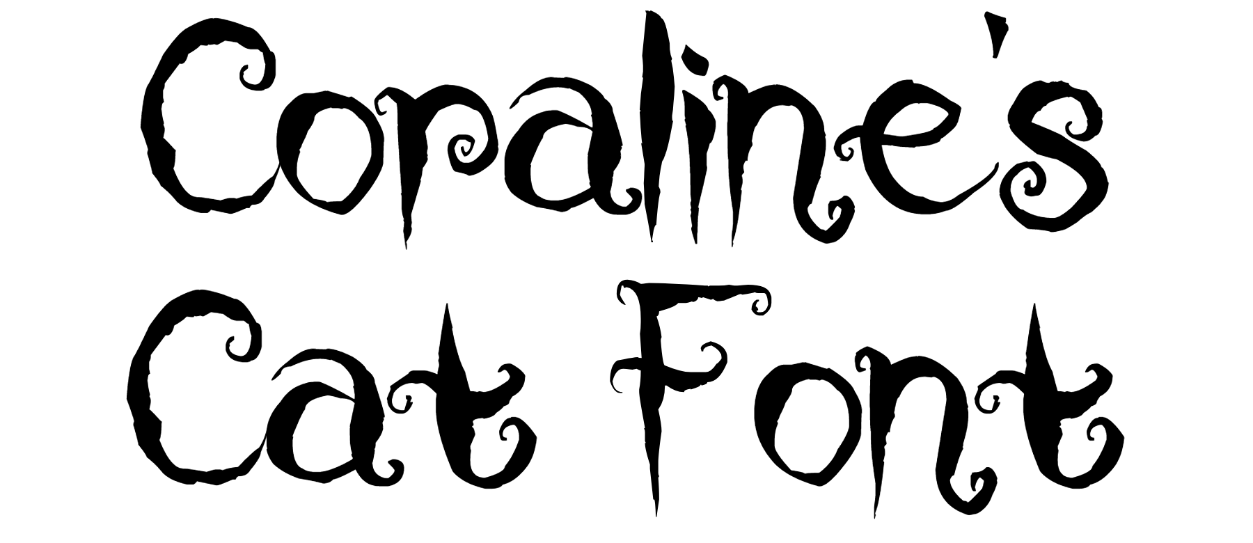 Coraline's Cat Font Download