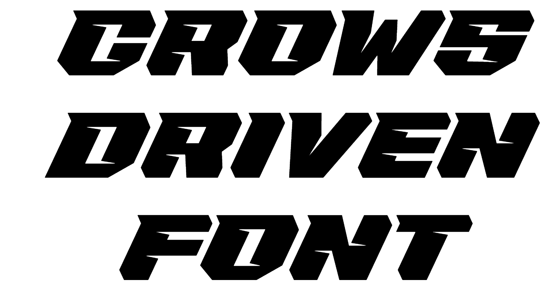 Crows Driven Font Download