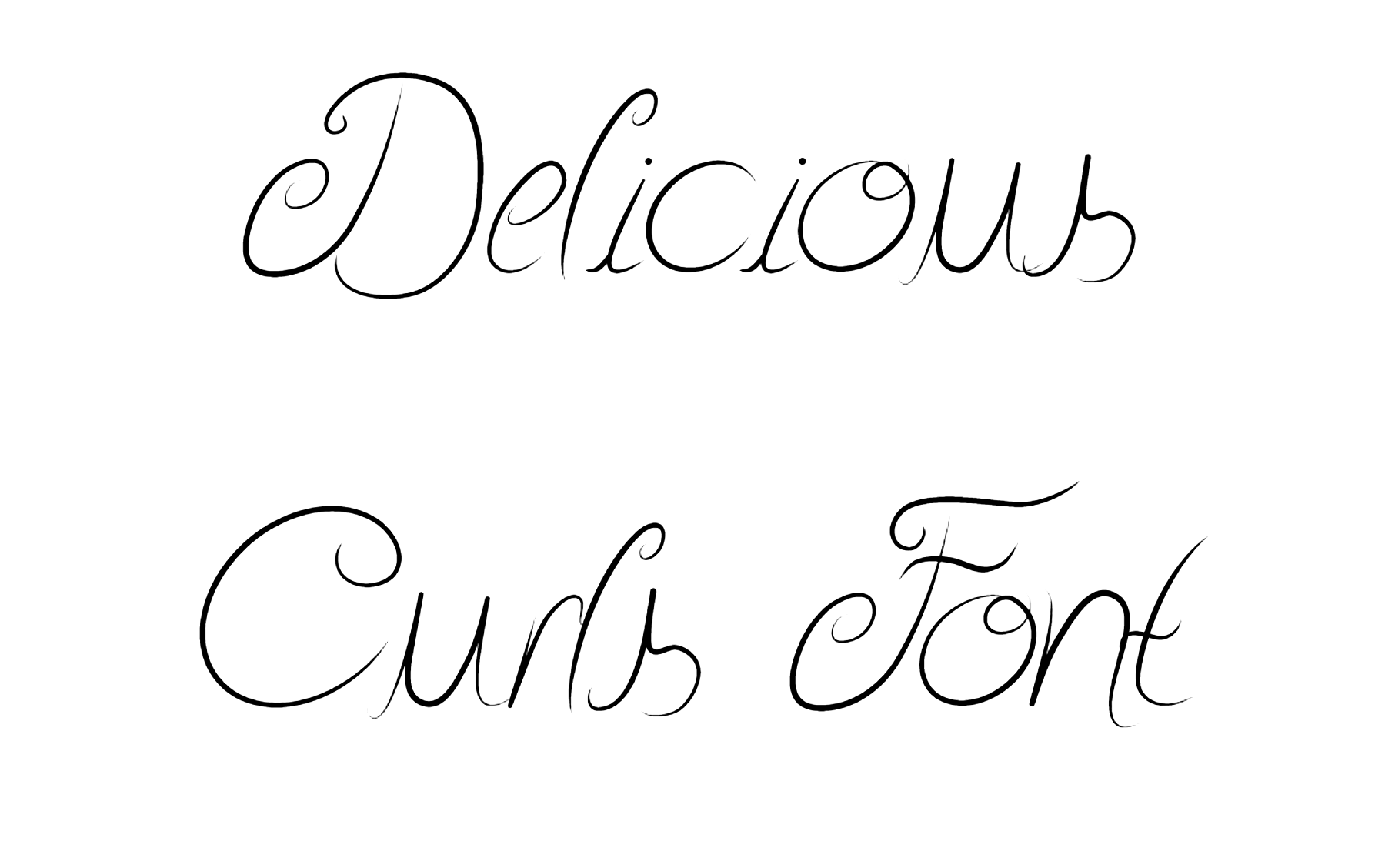Delicious Curls Font Download