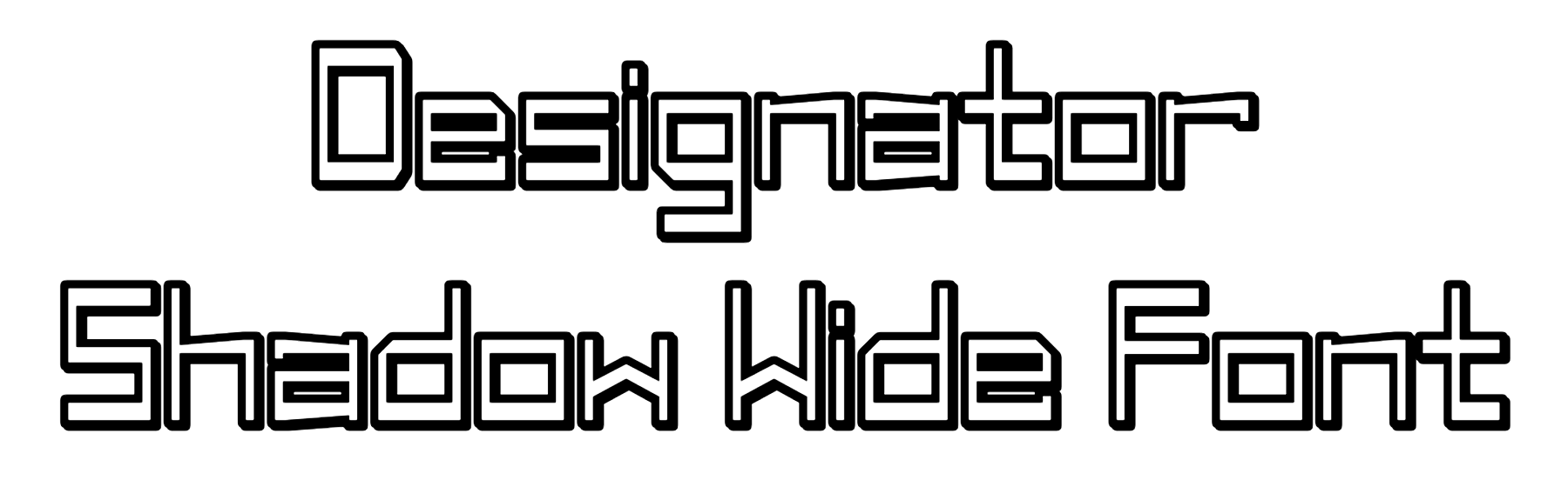 Designator Shadow Wide Font free Download