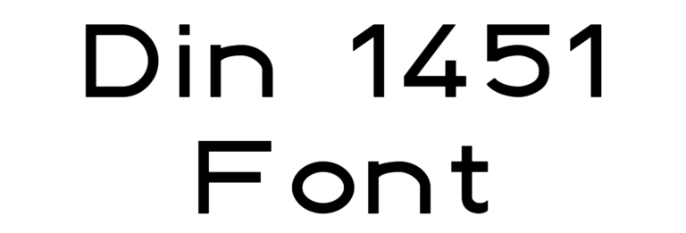 Din 1451 Font Download