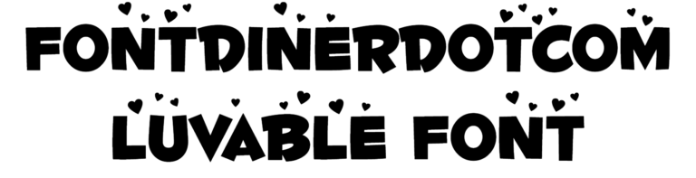 Fontdinerdotcom Luvable Font Download