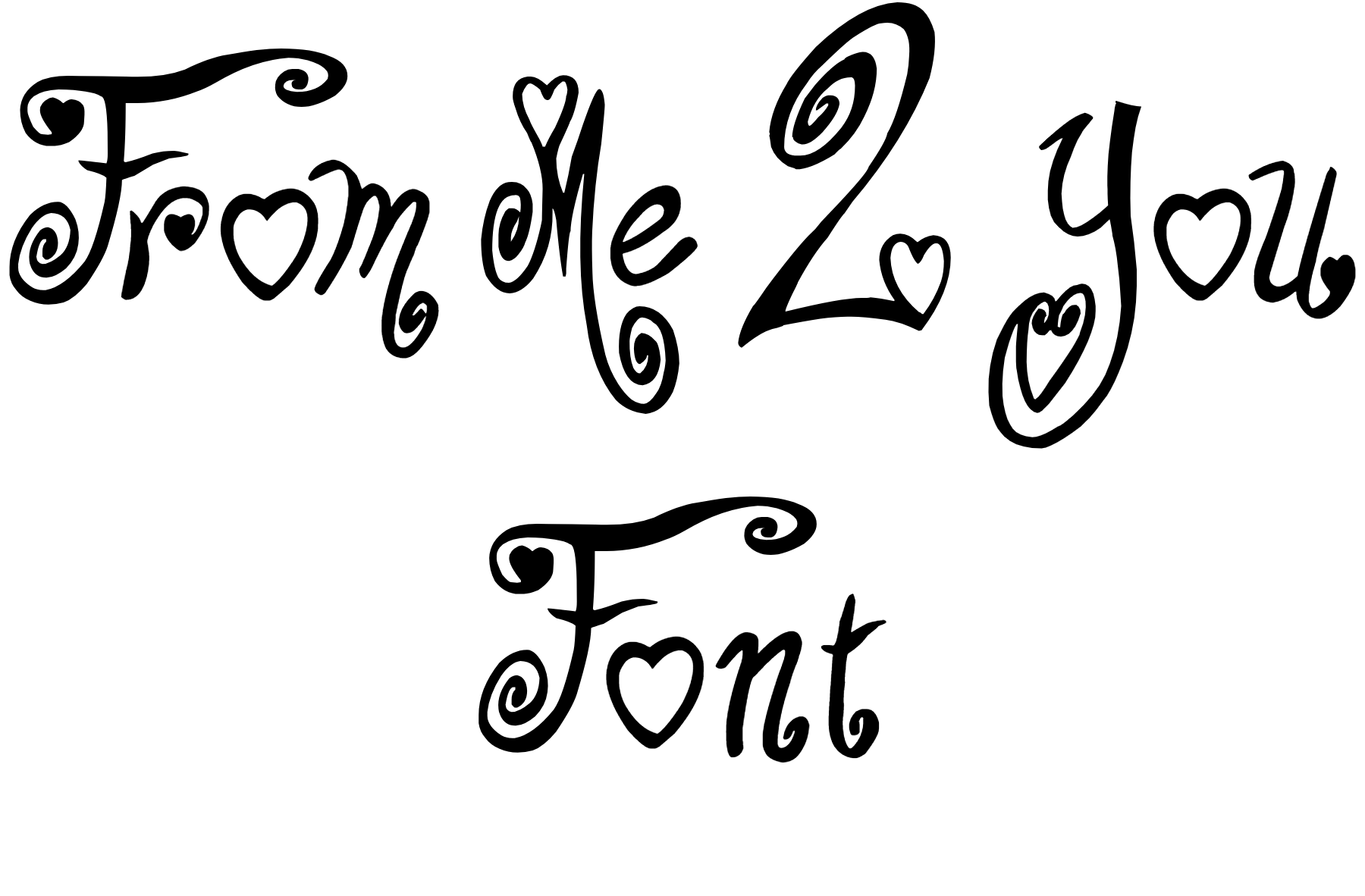 From Me 2 You Font Download