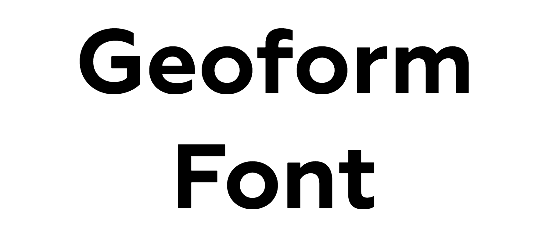 Geoform Font Download