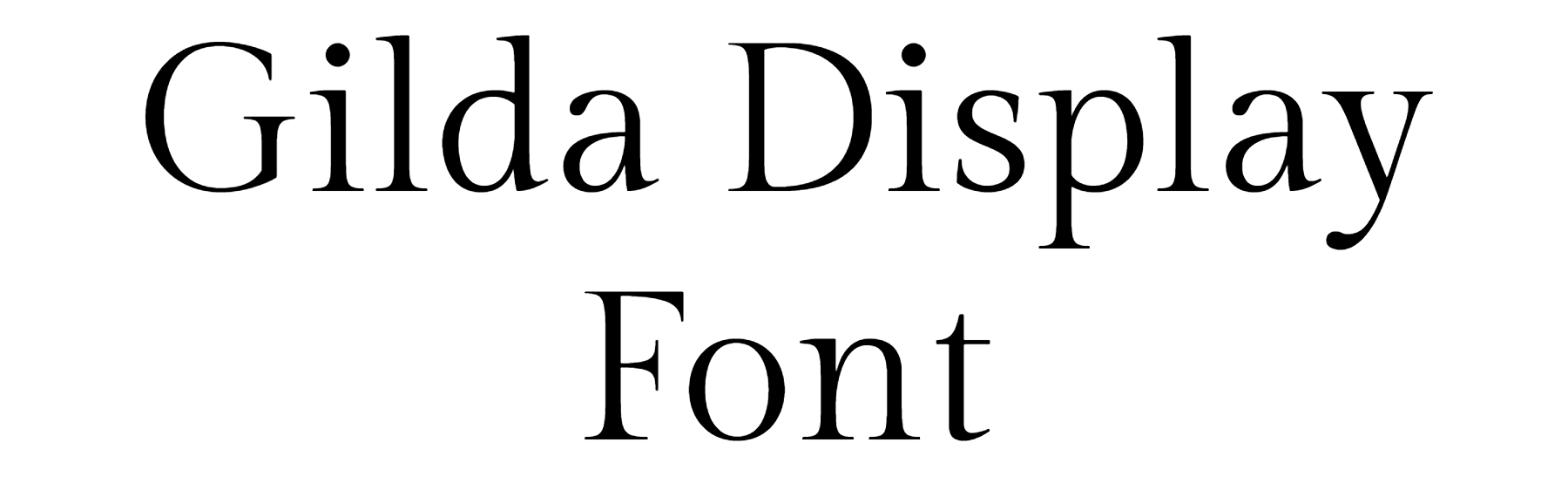 Gilda Display Font Download